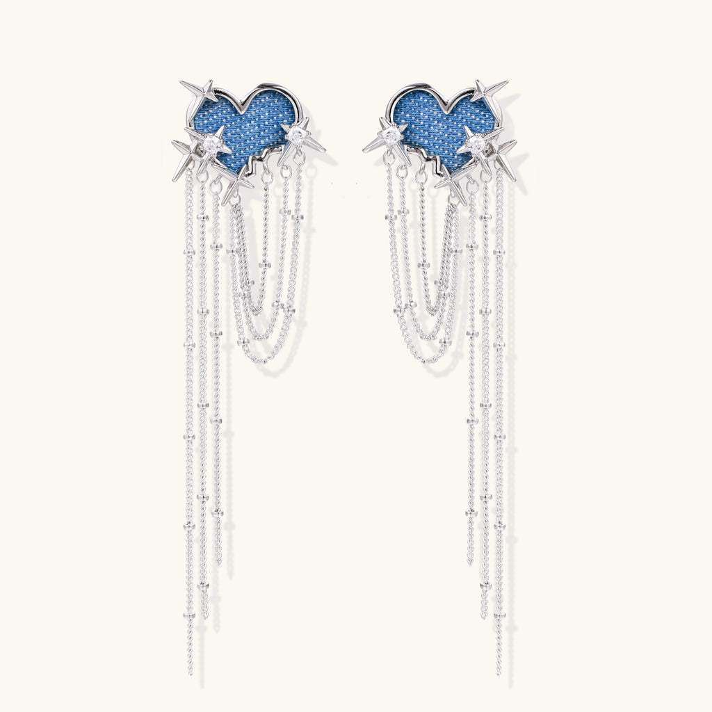 Starfall Heart Earrings